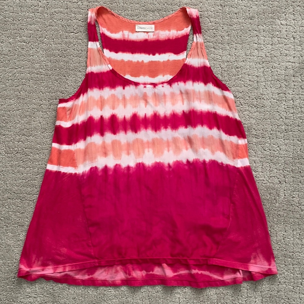Anthropologie Tie-Dye Pink Tank (Medium)